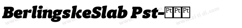 BerlingskeSlab Pst字体转换